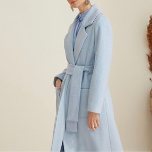 I am selling this Blue wool coat, in perfect condition just like new coat